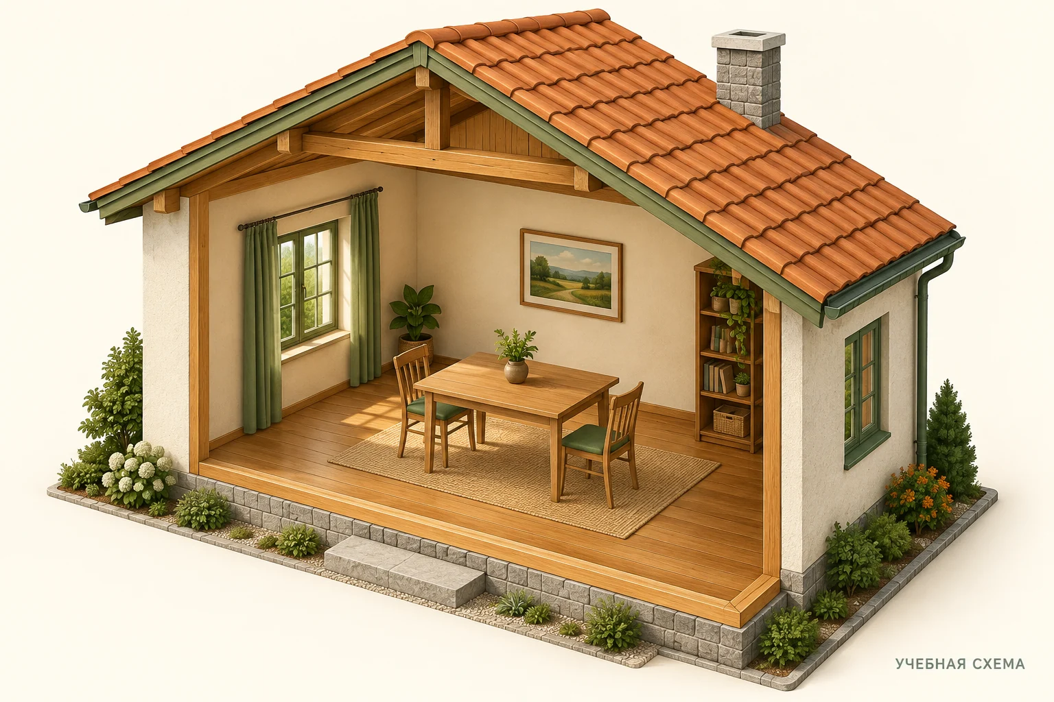 Реальный результат команды cutaway